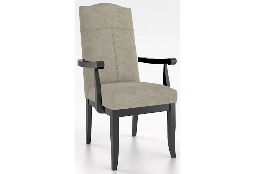 Custom Dining Customizable Arm Chair by Canadel at Steger's Furniture