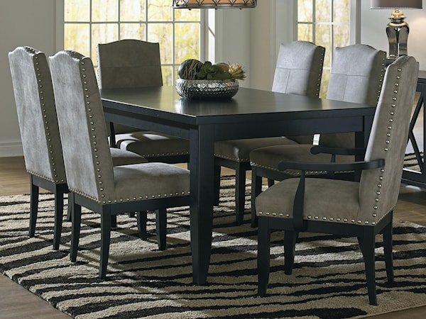 Customizable Rectangular Dining Table Set