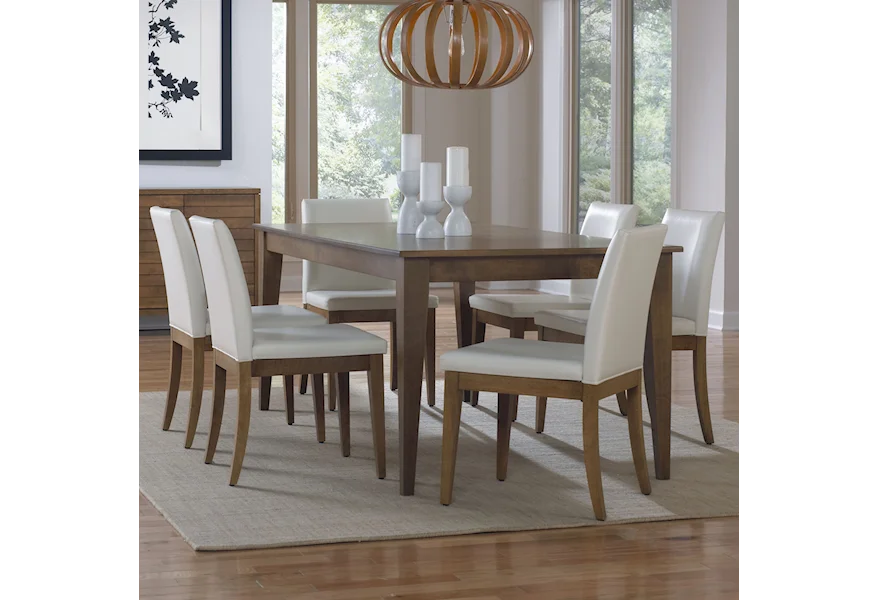 Custom Dining Customizable Rectangular Dining Table Set by Canadel at Steger's Furniture