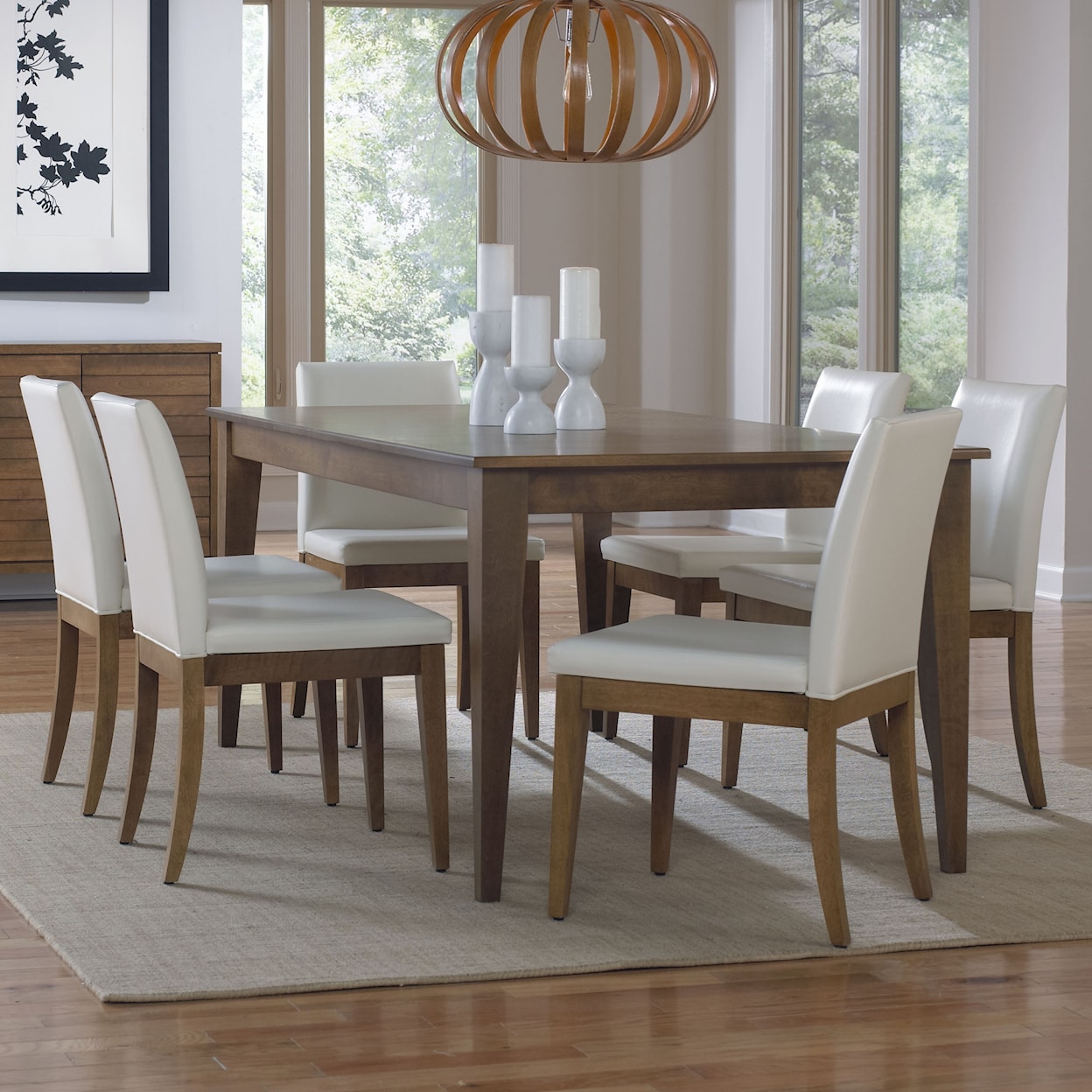 Canadel Custom Dining Customizable Rectangular Dining Table Set