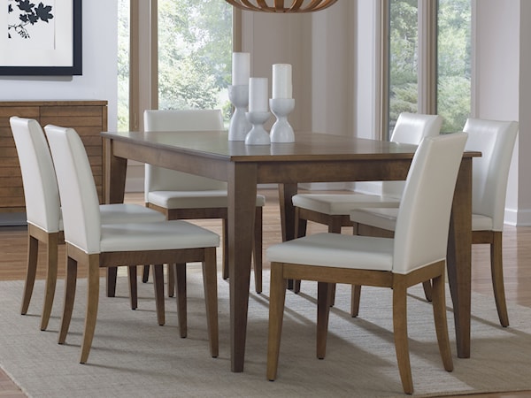 Customizable Rectangular Dining Table Set