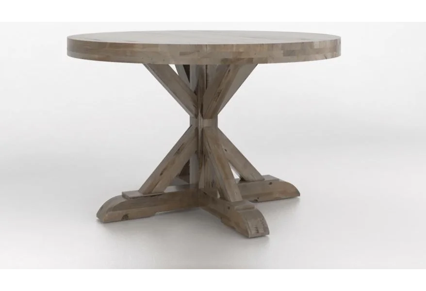Custom Dining Sets Round Table by Canadel at Johnny Janosik
