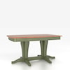 Canadel Custom Dining Tables Customizable Boat Shape Table with Pedestal
