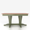 Canadel Custom Dining Tables Customizable Boat Shape Table with Pedestal