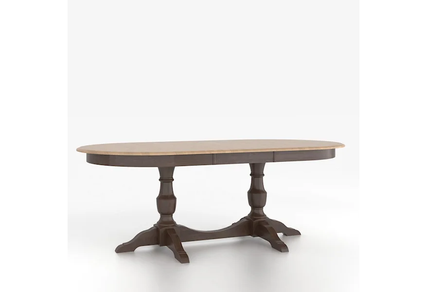 Custom Dining Tables Customizable Oval Table with Base by Canadel at Dinette Depot