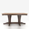 Canadel Custom Dining Tables Customizable Rectangular Table with Pedestal