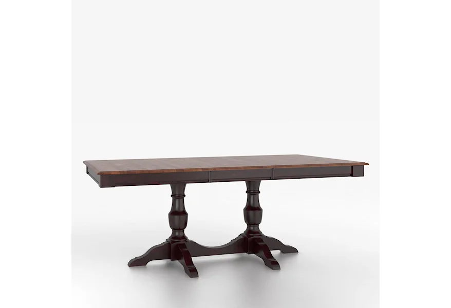 Custom Dining Tables Customizable Rectangular Table with Pedestal by Canadel at Steger's Furniture & Mattress
