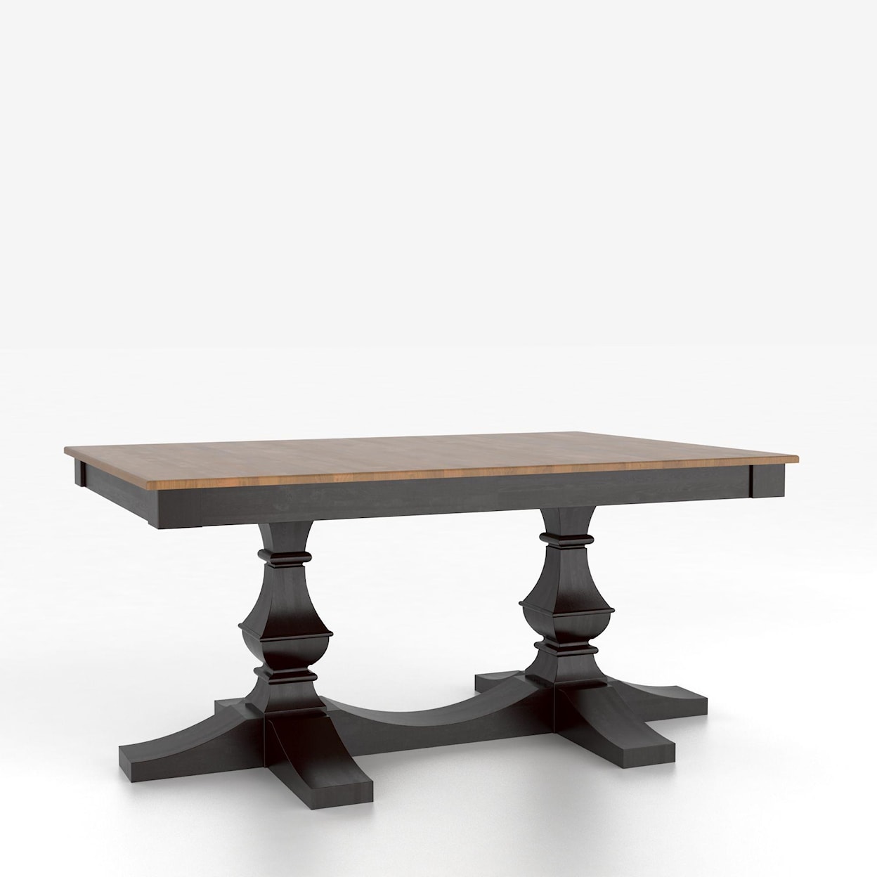 Canadel Custom Dining Tables Customizable Rectangular Table w/ Pedestal