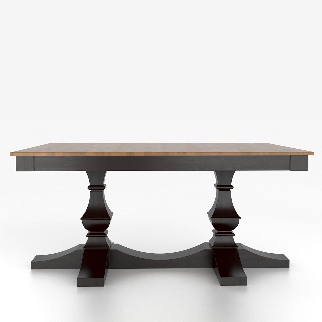 Canadel Custom Dining Tables Customizable Rectangular Table w/ Pedestal