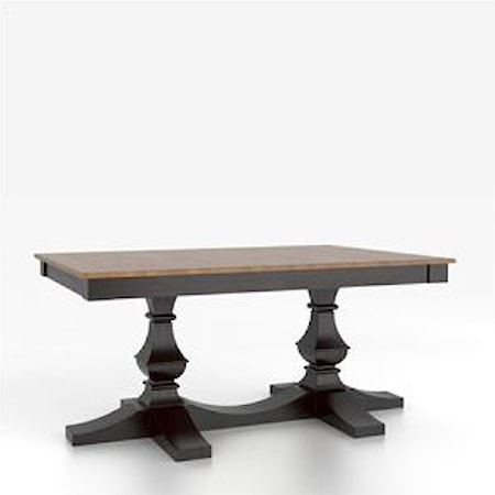 Customizable Rectangular Table w/ Pedestal