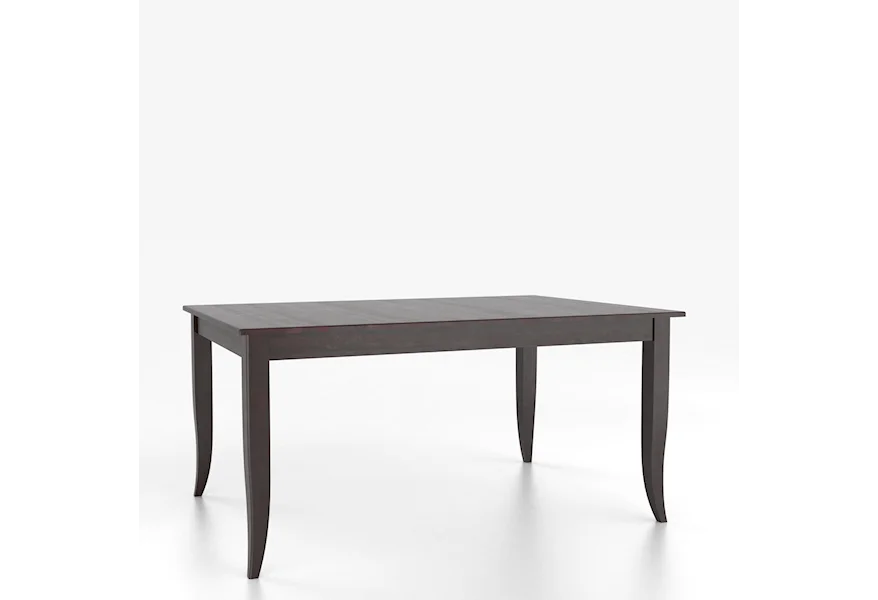 Custom Dining Tables Customizable Rectangular Table with Legs by Canadel at Steger's Furniture
