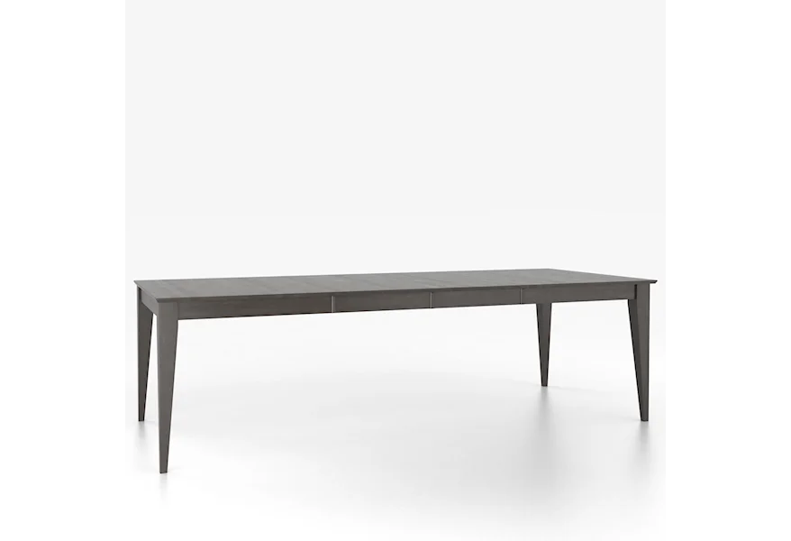 Custom Dining Tables Customizable Rectangular Table with Legs by Canadel at Dinette Depot