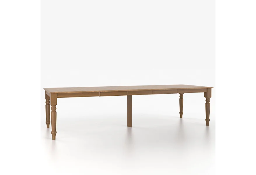 Custom Dining Tables Customizable Rectangular Table with Legs by Canadel at Steger's Furniture & Mattress