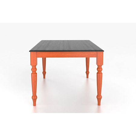 Customizable Rectangular Table with Legs