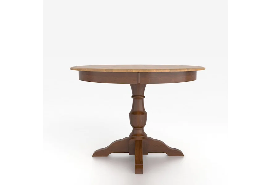 Custom Dining Tables Customizable Round Table with Pedestal by Canadel at Steger's Furniture