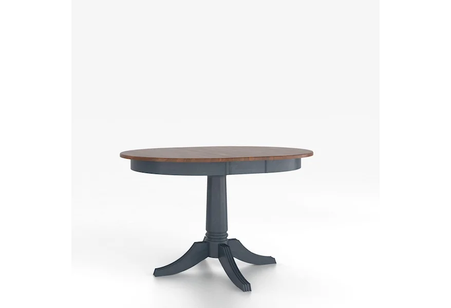 Custom Dining Tables <b>Customizable</b> Round Table w/ Pedestal by Canadel at Dinette Depot