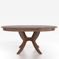 Customizable Round Table with Pedestal