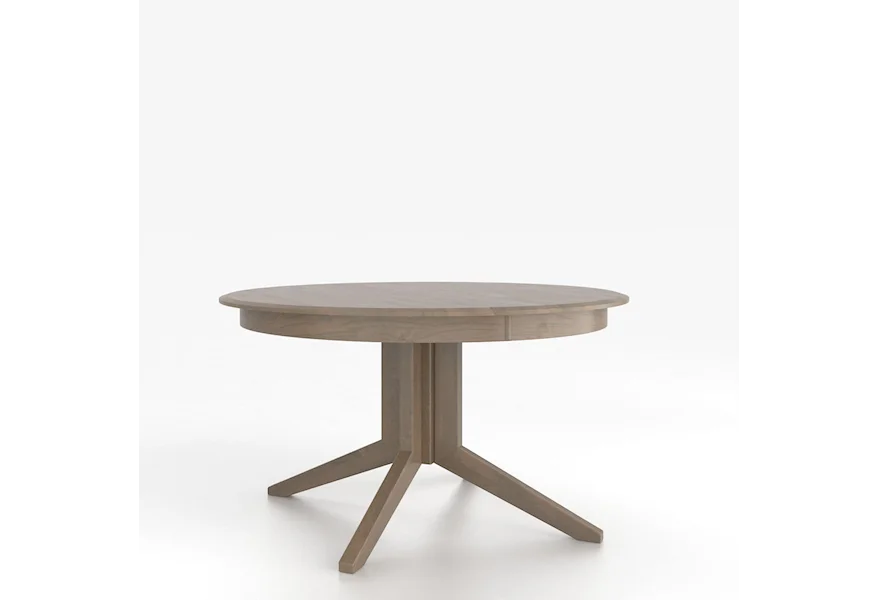 Custom Dining Tables Customizable Round Table with Pedestal by Canadel at Dinette Depot
