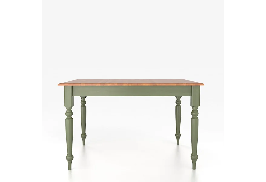 Custom Dining Tables <b>Customizable</b> Square Table with Legs by Canadel at Dinette Depot