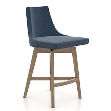 Downtown 25" Upholstered Swivel Stool