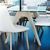 Canadel Downtown - Custom Dining Customizable Glass Top Table