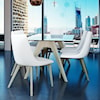 Canadel Downtown - Custom Dining Customizable Glass Top Table Set