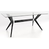 Canadel Downtown - Custom Dining Customizable Glass Top Table Set
