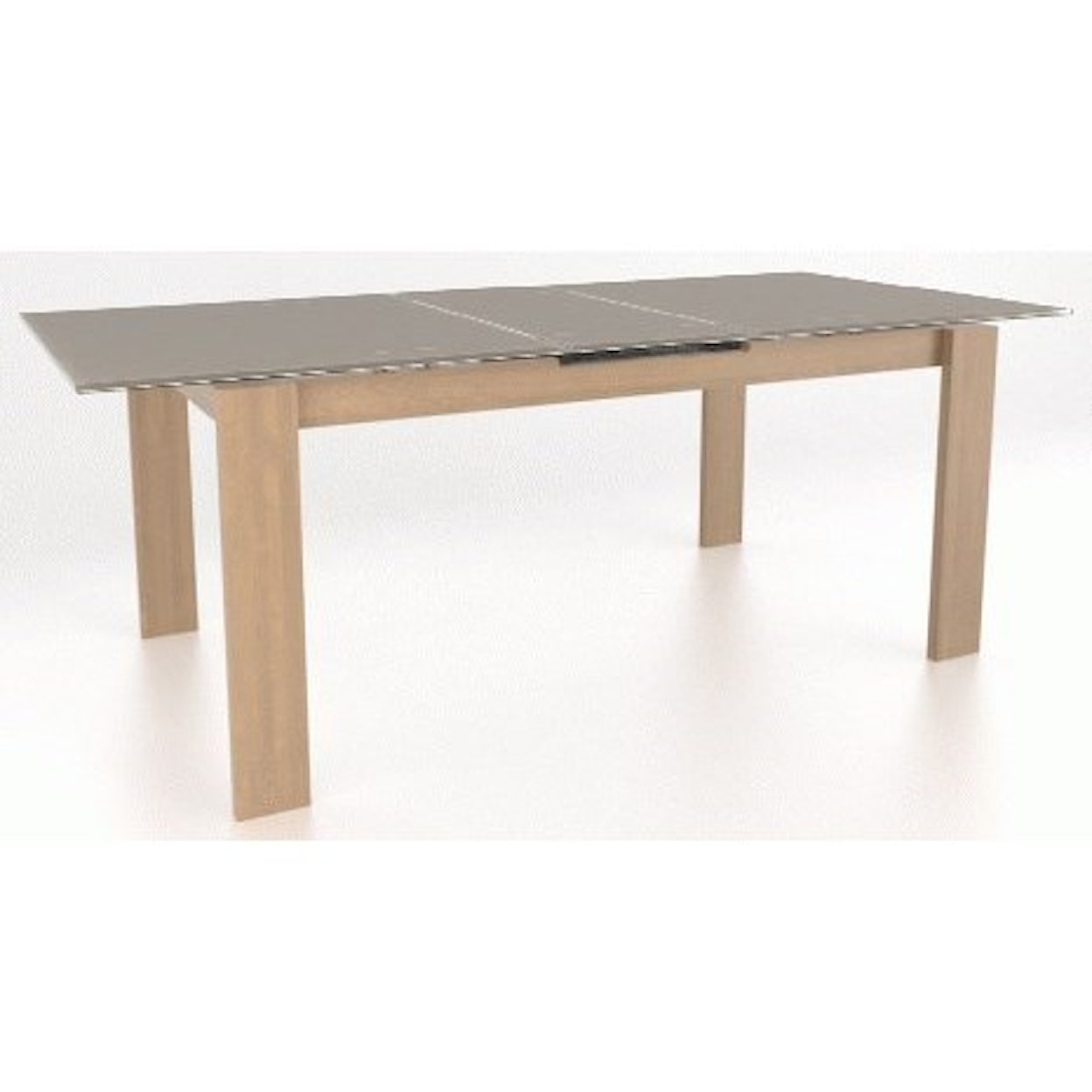 Canadel Downtown - Custom Dining Customizable Glass Top Dining Table