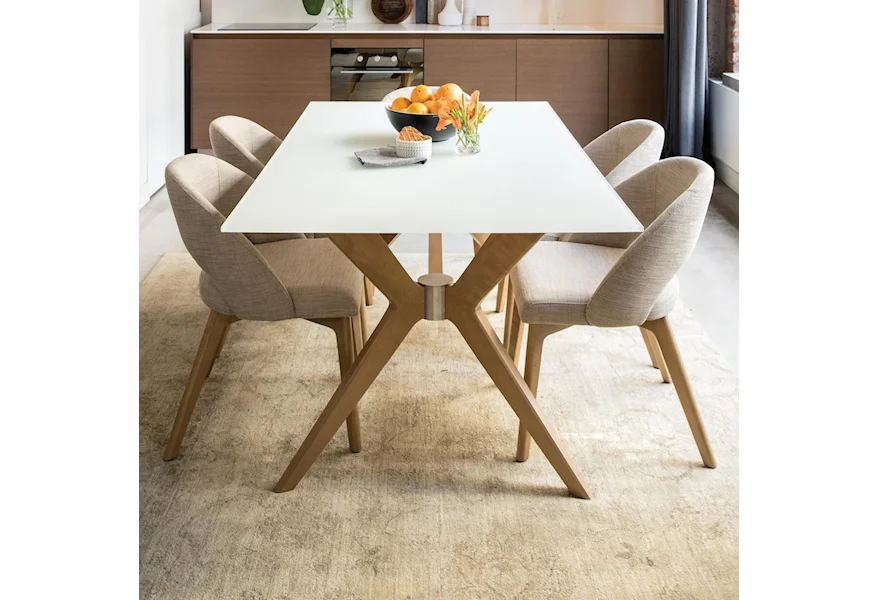 Downtown - Custom Dining Customizable Dining Set by Canadel at Furniture and ApplianceMart