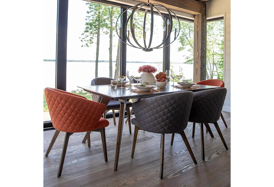 Downtown - Custom Dining Customizable Dining Set by Canadel at Steger's Furniture & Mattress