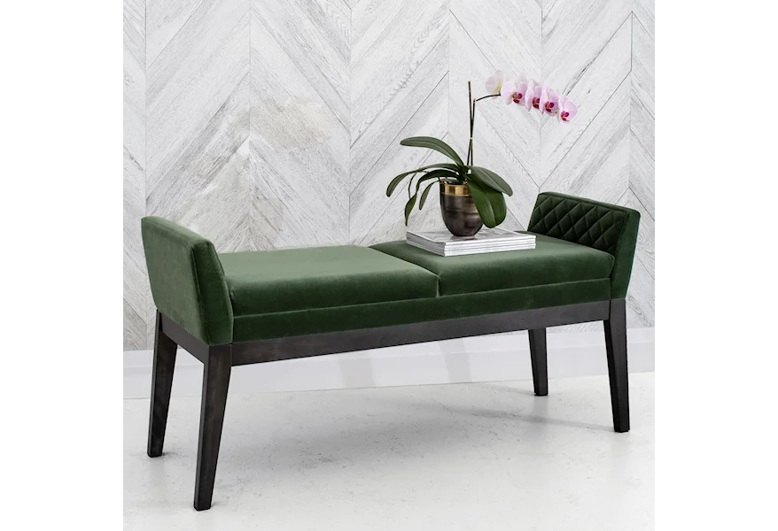 Downtown - Custom Dining Customizable Upholstered Bench by Canadel at Johnny Janosik