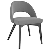 Customizable Dining Side Chair with Cut Out Back
