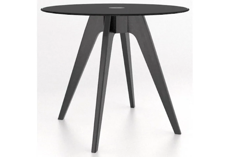 Downtown - Custom Dining Customizable Round Glass Top Counter Table by Canadel at Dinette Depot