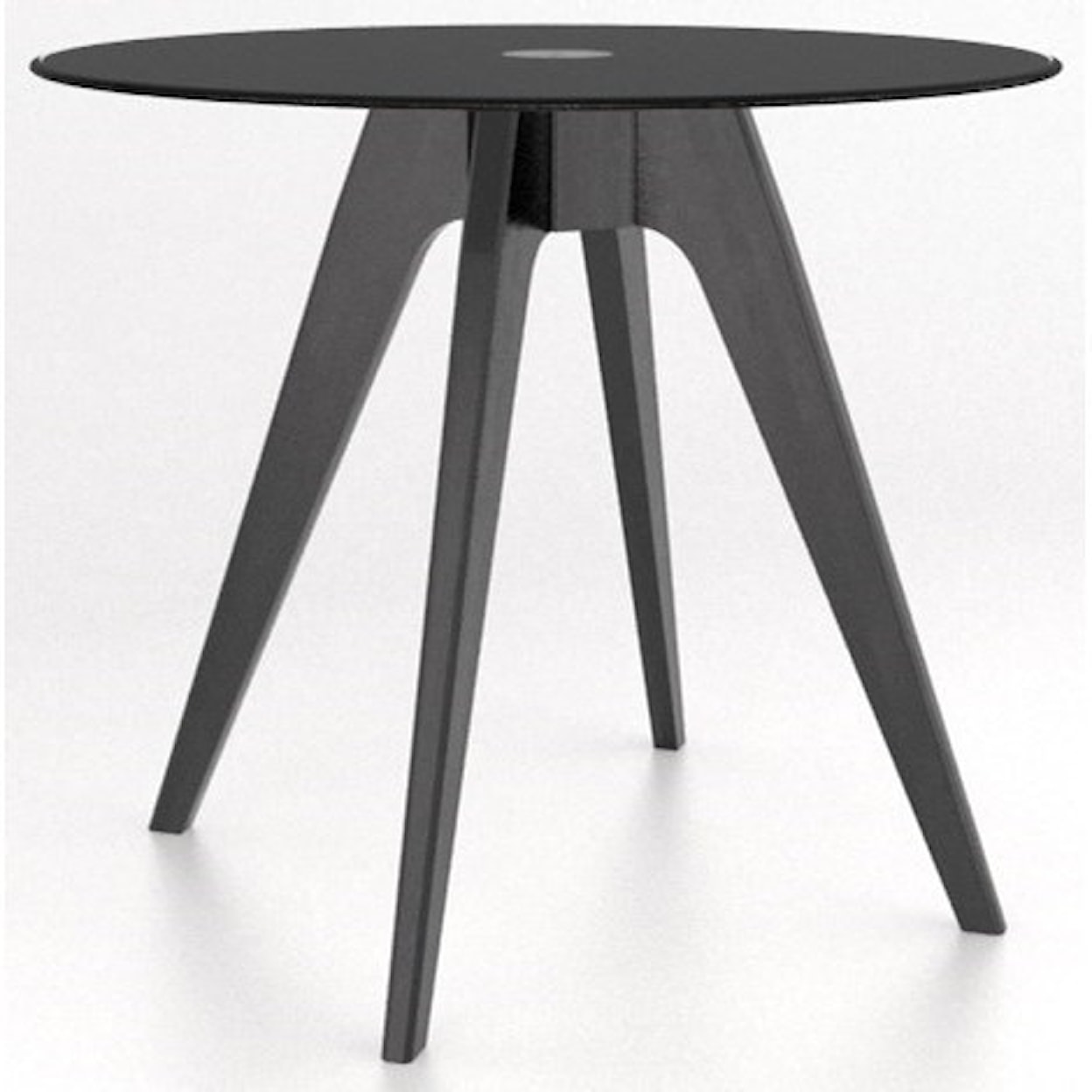 Canadel Downtown - Custom Dining Customizable Round Glass Top Counter Table