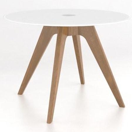Customizable Round Glass Top Table