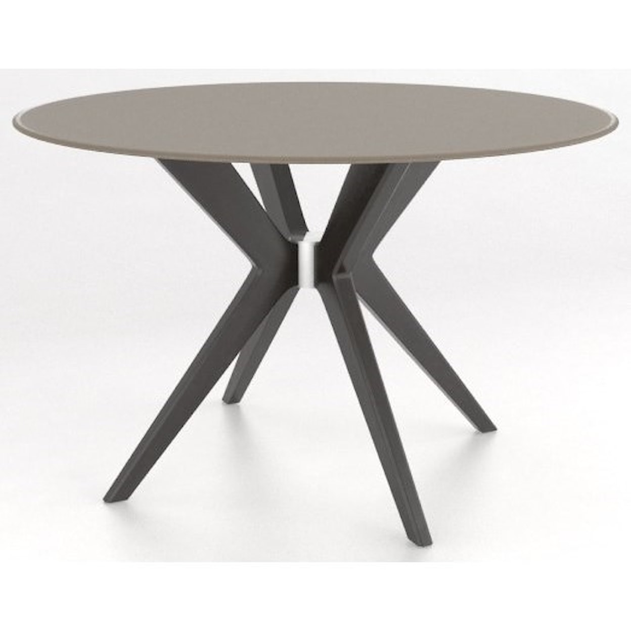 Canadel Downtown - Custom Dining Customizable Round Glass Top Table