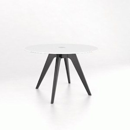 Customizable Round Glass Top Table