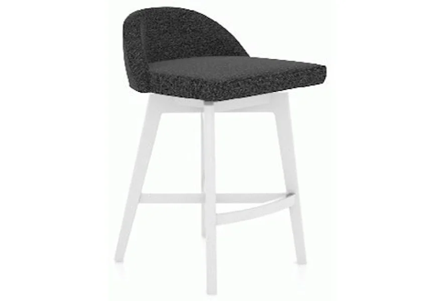 Downtown - Custom Dining Customizable 25" Swivel Stool by Canadel at Steger's Furniture & Mattress