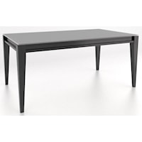 Contemporary Customizable Frosted Glass Top Rectangular Table