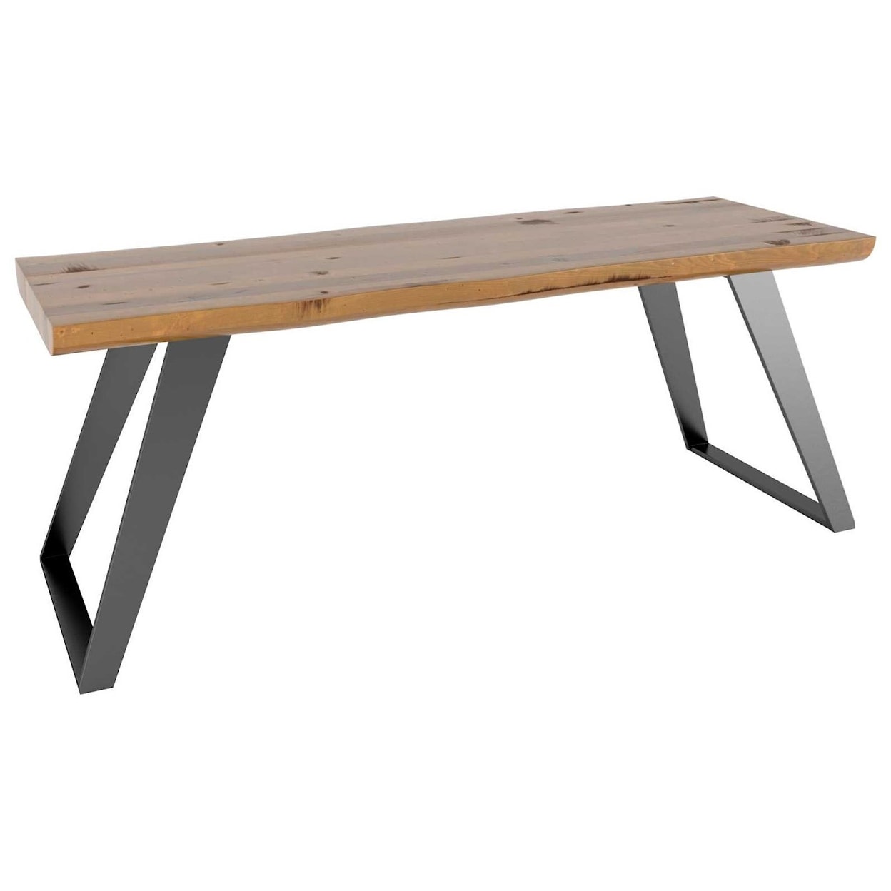 Canadel East Side Customizable Live Edge Bench