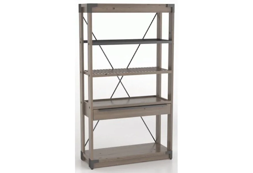 East Side Customizable Wooden Bookcase by Canadel at Belpre Furniture