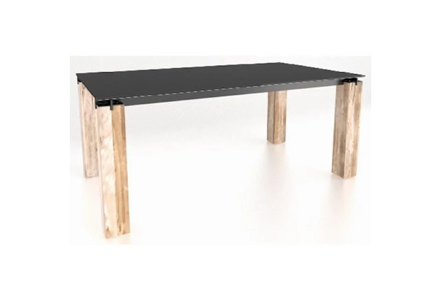 East Side Customizable Glass Top Table by Canadel at Dinette Depot