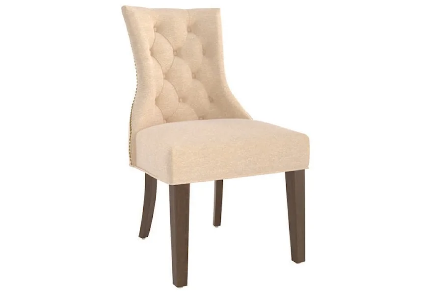 Farmhouse Customizable Upholstered Side Chair by Canadel at Johnny Janosik