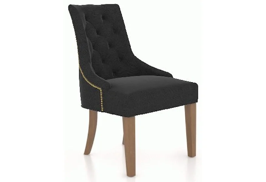 Farmhouse Customizable Upholstered Host Chair by Canadel at Johnny Janosik