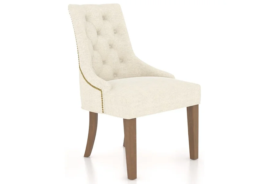 Farmhouse Customizable Upholstered Host Chair by Canadel at Suburban Furniture