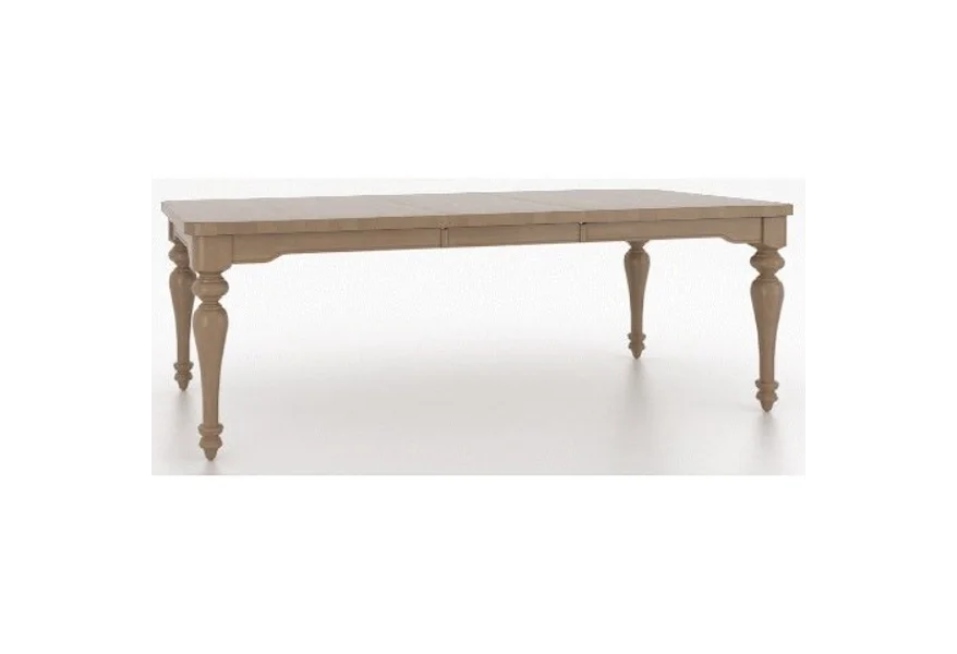 Farmhouse Customizable Rectangular Dining Table by Canadel at Sprintz Furniture