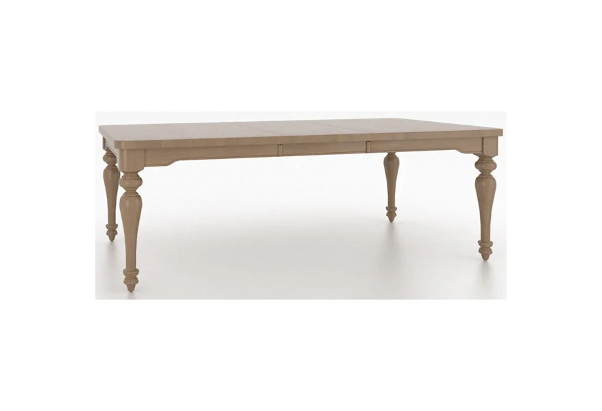 Farmhouse Customizable Rectangular Dining Table by Canadel at Furniture and ApplianceMart