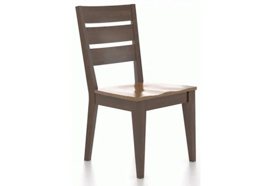 Gourmet - Custom Dining Customizable Chair with Ladder Back by Canadel at Dinette Depot