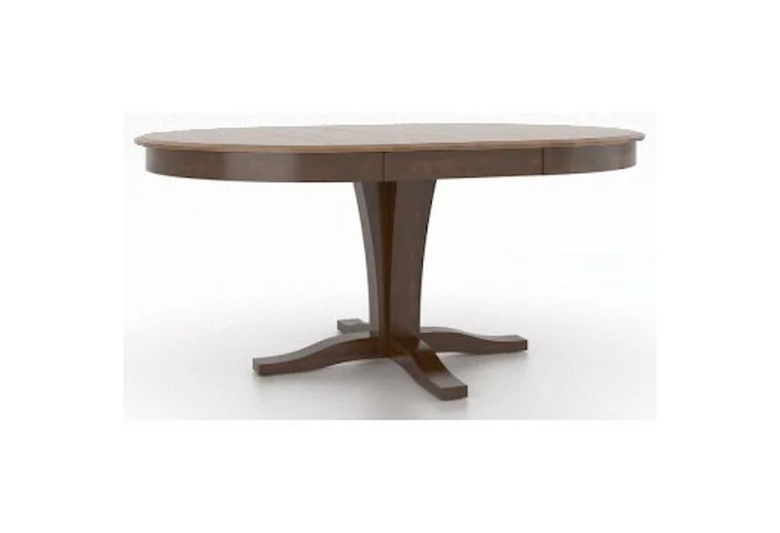 Gourmet - Custom Dining Customizable Round/Oval Table with Pedestal by Canadel at Dinette Depot