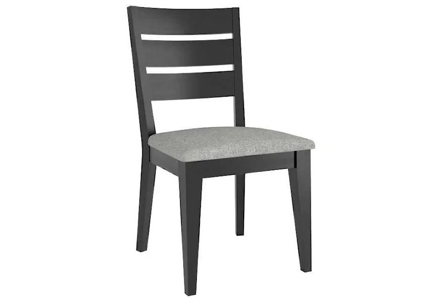 Gourmet Customizable Ladder Back Side Chair by Canadel at Dinette Depot